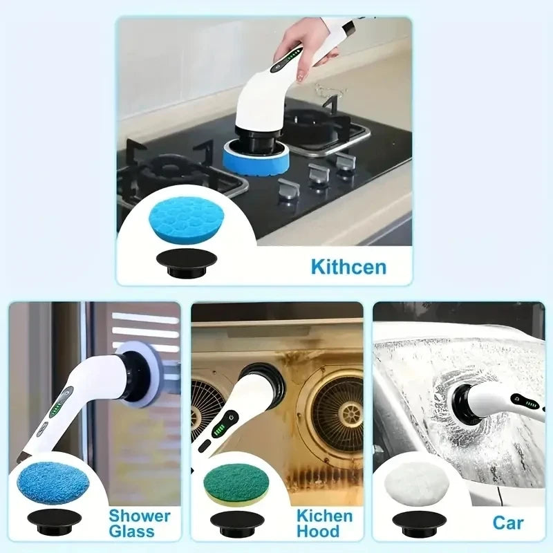 Electric Rotating Cleaning Scrubber